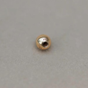 Chiusura a bottone in oro massiccio 14K calibro 18 e calibro 16 - Vite a sfera, disco a vite, vite piatta, sostituzione della chiusura