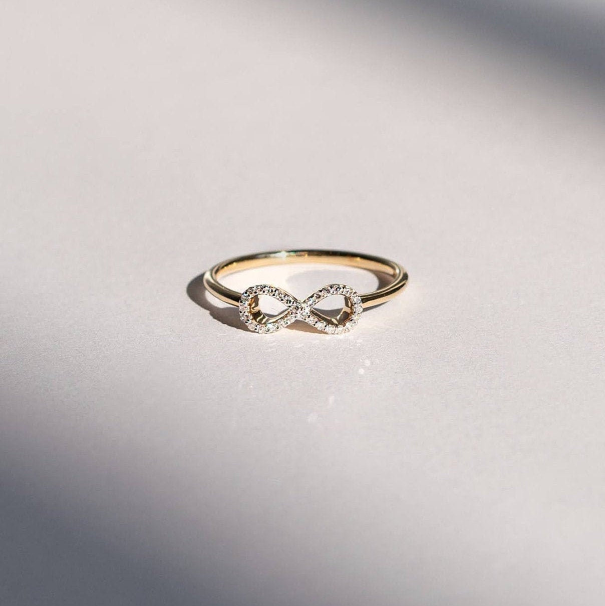 Small diamond hotsell infinity ring