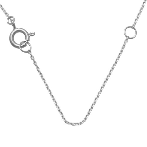 14K REAL Solid Gold Diamond CZ Rectangle Name Tag Chain Necklace, Diamond CZ shops Minimalist Dainty Rectangle Name Tag Charm Chain Necklace