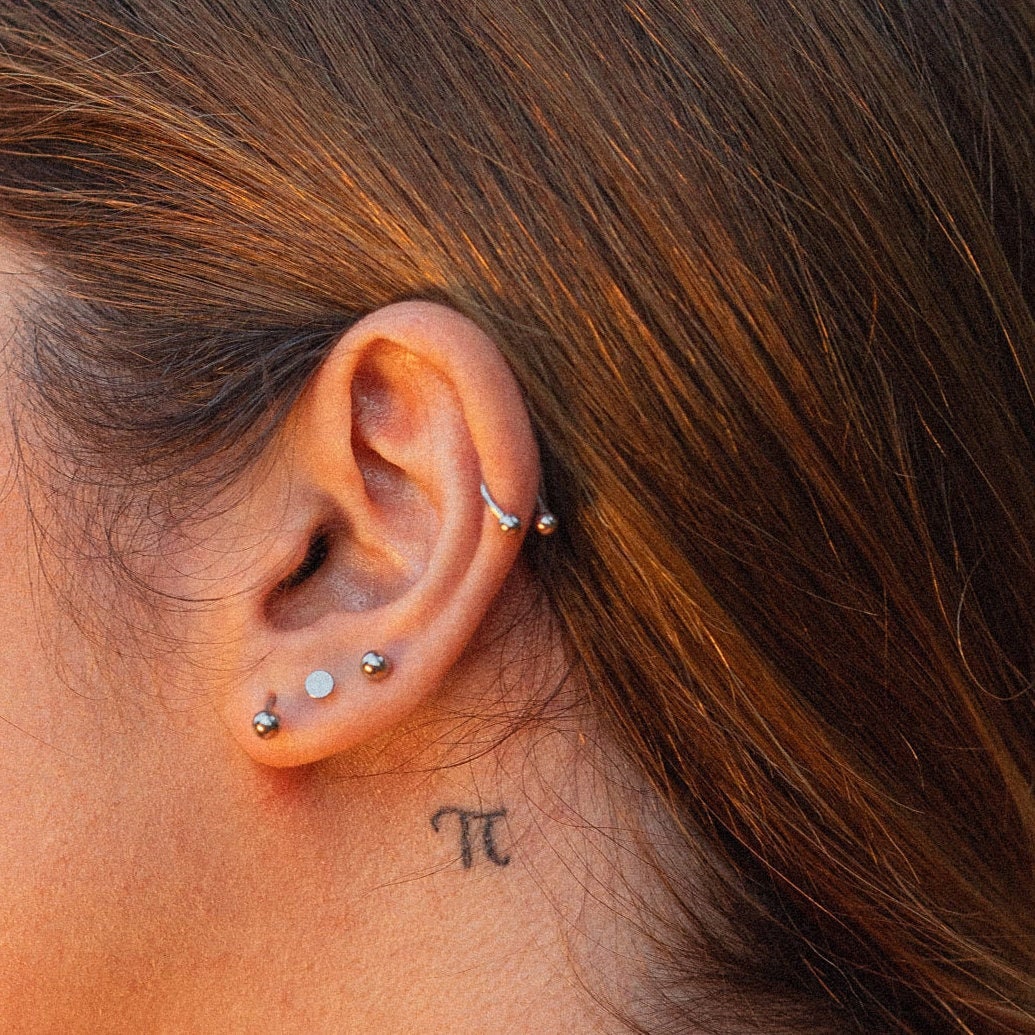 14K REAL Solid Gold CZ Hoop Earring Septum Body Hoop Ring Nose Cartilage Earring