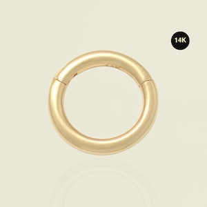 14K Echtgold Endlos klappbar Clicker Runde Charm Enhancer, 14K Massivgold Kette Enhancer mehrere Charm Link für schwere Charme