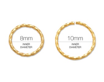 14K REAL Solid Gold Continuous Septum Hoop Earring Nose Lip Eyebrow Cartilage Daith Helix Tragu Conch Rook Snug Body Hoop Ear Piercing 20G
