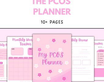 PCOS Planer | Monatlicher PCOS-Tracker | Diät, Fitness, Period & Manifesta Tracker zum Ausdrucken | PCOS Journal pdf