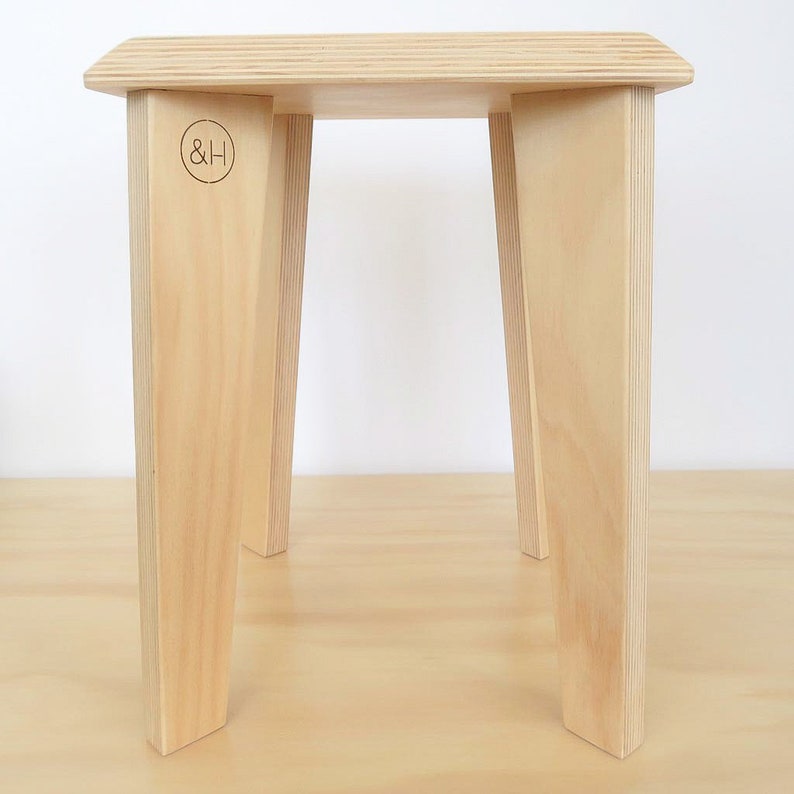 Simple Plywood Stool Etsy