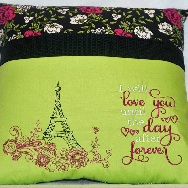 Pocket Pillow, "Eiffel Tower"