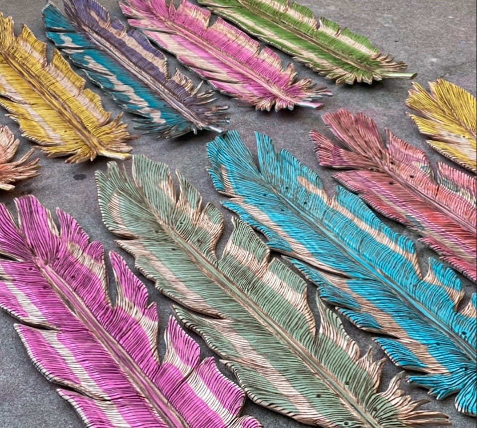 Featherboard, Natural Stained, Hand Carved Skateboards - Etsy