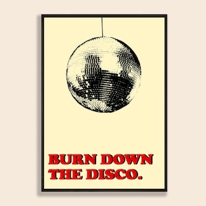 Panic / Burn Down The Disco / Smiths / Music Poster / Gift / Print