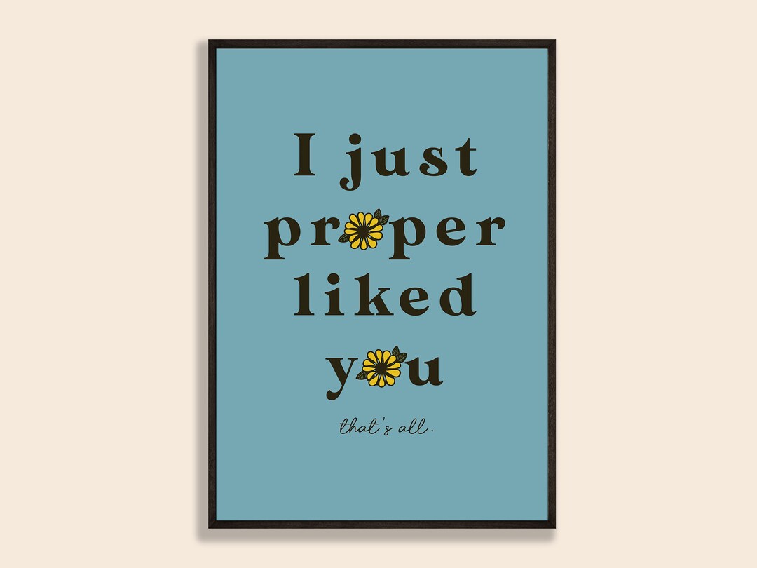 Sunflower / Courteeners / Music Poster / Gift / Print Etsy