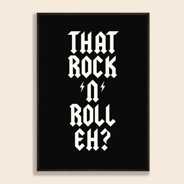 That Rock 'N' Roll Eh / Arctic Monkeys / Alex Turner / Music Poster / Gift Print