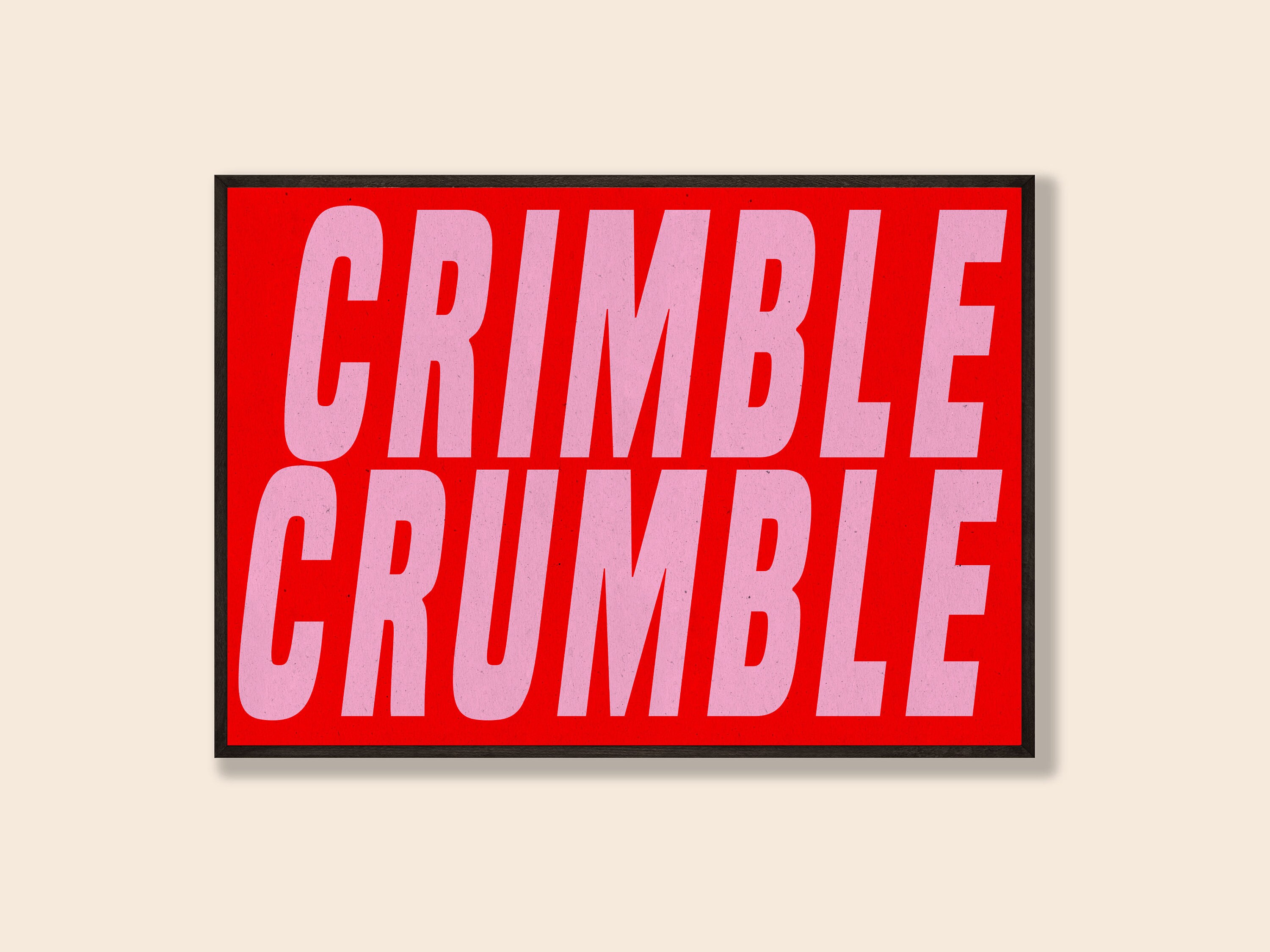 CRIMBLE CRUMBLE / Friday Night Dinner / Quote / Print Etsy