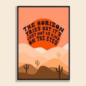 The Horizon Tries / Arabella / Arctic Monkeys / Music Poster / Gift / Print