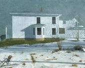 Vermont Snow Scene - Giclee archival print, signed by the artist.