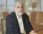 Carl Icahn - Giclee archival print, signed by the artist