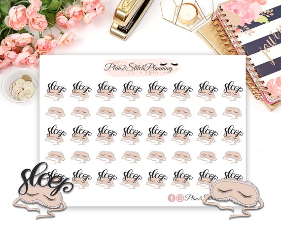 Sleep Planner Stickers//Erin Condren Stickers//Happy Planner//Life Planner