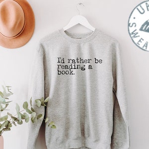 Book Lover Bookish Literary Book Worm Club Sweatshirt, Funny Sweater Shirt, Birthday Gifts for Men and Women