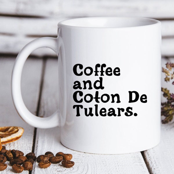 Coton De Tulear Lover 70s Retro Dog Owner Mom Dad Mug, Funny Coffee Cup, Birthday Gifts for Men and Women