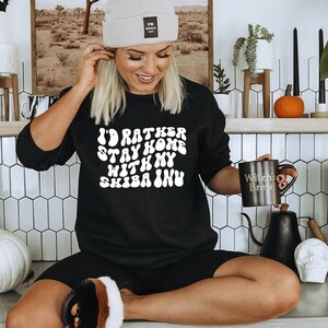 Shiba Inu Dog Lover Mom Dad Sweatshirt, Gifts, Funny Sweater Shirt, Jumper, Men Women, Him Her