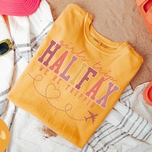 ハリファックス ノバスコシア シャツ、女子旅行 T シャツ、女子旅行記念品シャツ、バケーション T シャツ、マッチング グループ T シャツ、友達旅行、T シャツ