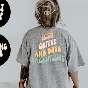 Dogo Argentino Dog Mom BACK PRINT Camisa, presentes, camiseta, camisetas, camiseta, unissex, engraçado