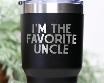 Uncle From Niece Nephew Brother Best Uncle Ever Tumbler, Funny Appreciation Gifts, Wine Lover, Travel Coffee Mug, Birthday Gift, For Men and