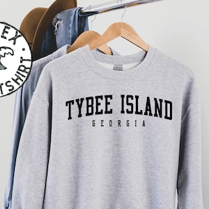 Tybee Island Georgia Sweatshirt, Gifts, Funny Crewneck, Sweater Shirt, Jumper, Men Women, Him Her