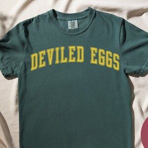 Deviled Eggs Shirt, Gifts, COMFORT COLORS, Tshirt, Crew Neck Tee, Crewneck, Short Sleeve, Men Women, Unisex