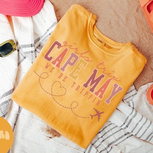 ケープメイシャツ、女子旅行Tシャツ、女子旅行記念品シャツ、バケーションTシャツ、マッチンググループTシャツ、友達旅行、女性用Tシャツ