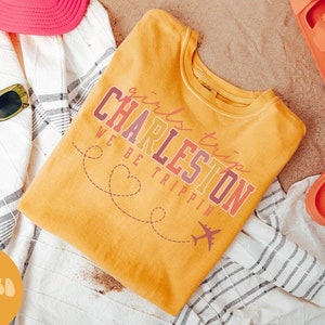 チャールストン ノースカロライナ NC シャツ、女子旅行 T シャツ、女子旅行の記念品シャツ、バケーション T シャツ、マッチング グループ T シャツ、友達旅行