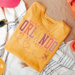 オーランド フロリダ シャツ、女子旅行 T シャツ、女子旅行記念品シャツ、バケーション T シャツ、マッチング グループ T シャツ、友達旅行、女性用 T シャツ