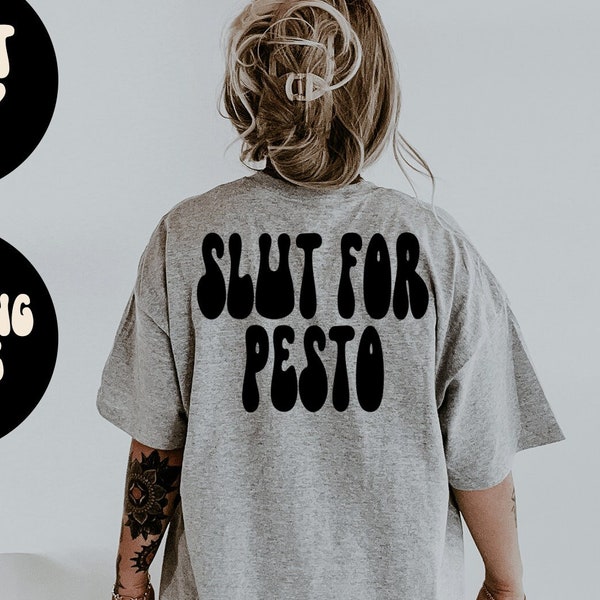 Pesto BACK PRINT Shirt, Geschenke, Tshirt, T-Shirts, T-Shirt, Unisex, Lustig