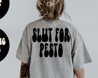 Pesto BACK PRINT Shirt, Geschenke, Tshirt, T-Shirts, T-Shirt, Unisex, Lustig