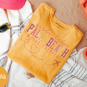 パームビーチ フロリダ シャツ、女子旅行 T シャツ、女子旅行記念品シャツ、バケーション T シャツ、マッチング グループ T シャツ、友達旅行、女性用 T シャツ