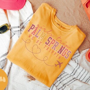 パームスプリングス シャツ、女子旅行 T シャツ、女子旅行記念品シャツ、バケーション T シャツ、マッチング グループ T シャツ、友達旅行、女性用 T シャツ