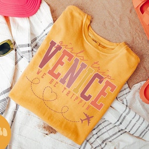ヴェネツィア イタリア シャツ、女子旅行 T シャツ、女子旅行記念品シャツ、バケーション T シャツ、マッチング グループ T シャツ、友達旅行、女性用 T シャツ
