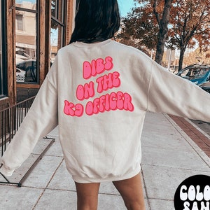 K9 Officer Wife BACK PRINT Sweatshirt, Gifts, Funny Sweater Shirt, Jumper, Men Women, Him Her