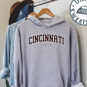 Cincinnati Ohio Gifts, Hoodie, Funny Jumper, Hooded Sweatshirt, Him Her, Unisex Sweater Shirt