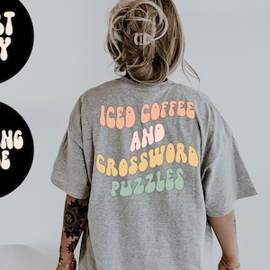 Crossword puzzles BACK PRINT Shirt, Gifts, Tshirt, Tees, T-Shirt, Unisex, Funny