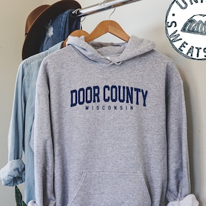 Door County Wisconsin WI Gifts, Hoodie, Funny Jumper, Hooded Sweatshirt, Him Her, Unisex Sweater Shirt