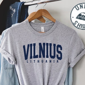 Camiseta de Vilnius, Lituania, regalos, camiseta divertida, camiseta, hombres, mujeres, él y ella