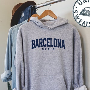 Barcelona Spain Gifts, Hoodie, Funny Jumper, Hooded Sweatshirt, Him Her, Unisex Sweater Shirt