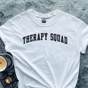 Therapy Squad PT OT terapista scatola pediatrica insegnante camicia, regali, maglietta, magliette, t-shirt, unisex, divertente