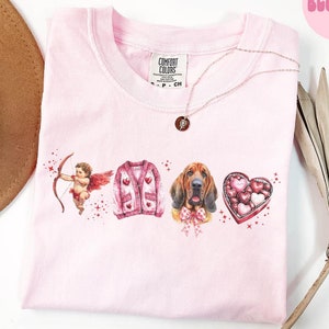 Bloodhound Dog Valentine&#39;s Day Shirt, Bloodhound Dog Valentine&#39;s Day Gifts, Valentine&#39;s Day Tshirt, Tee, Women