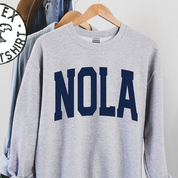 NOLA New Orleans Louisiana Moving Trip Vacation Sweatshirt, Gifts, Funny Sweater Shirt, Jumper, Men Women, Him Her