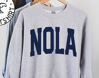 NOLA New Orleans Louisiana Moving Trip Vacation Sweatshirt, Gifts, Funny Sweater Shirt, Jumper, Men Women, Him Her