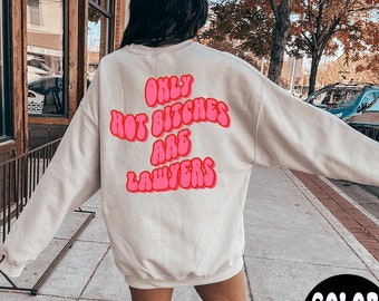Lawyer Law School Student Graduation BACK PRINT Sweatshirt, Gifts, Funny Sweater Shirt, Jumper, Men Women, Him Her