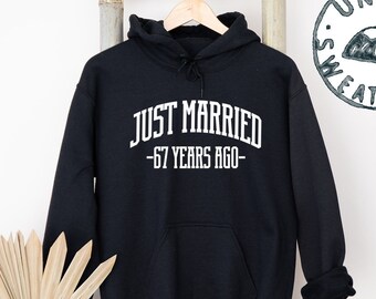 67th Anniversary 67 Years Wedding Married Gifts, Hoodie, Funny Jumper, Hooded Sweatshirt, Him Her, Unisex Sweater Shirt