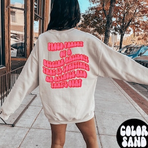 Belgian Malinois Dog Mom BACK PRINT Sweatshirt, Gifts, Funny Sweater Shirt, Jumper, Men Women, Him Her