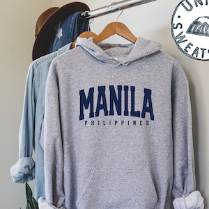 Manila Philippines Gifts, Hoodie, Funny Jumper, Hooded Sweatshirt, Him Her, Unisex Sweater Shirt