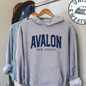 Avalon New Jersey Moving Trip Vacation Gifts, Hoodie, Funny Jumper, Hooded Sweatshirt, Him Her, Unisex Sweater Shirt