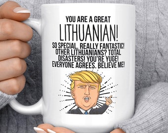 LITHUANIA COFFEE MUG Funny Lithuanian Gifts Tumbler Cup